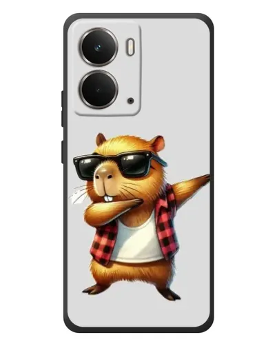 Чехол для RealMe P3 с картинкой «Капибара рэпер даб»