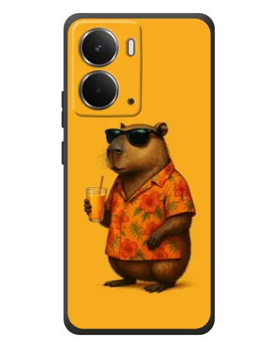 Чехол для RealMe P3 с картинкой «Капибара на отдыхе»