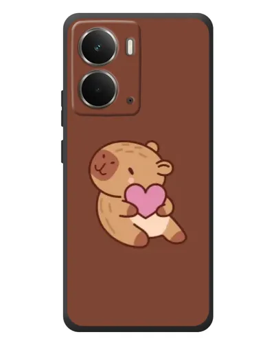 Чехол для RealMe P3 с картинкой «Капибара с сердцем»