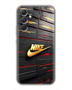 Чохол для Realme P4 Lite з картинкою «Золотий Nike на металі»