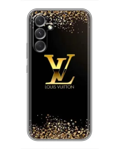 Чехол для Realme P4 Lite с картинкой «LV — золотые искры»