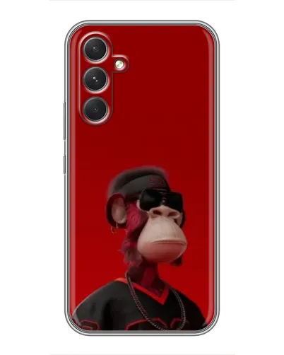 Чохол для Realme P4 Lite з картинкою «Bored Ape в червоному»