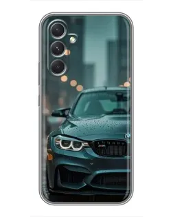 Чехол для Realme P4 Lite с картинкой «BMW в огнях города»