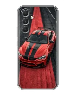 Чехол для Realme P4 Lite с картинкой «BMW на красной дорожке»