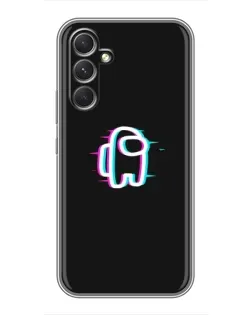 Чехол для Realme P4 Lite с картинкой «Among Us неон»