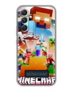 Чехол для Realme P4 Lite с картинкой «Minecraft герои игры»
