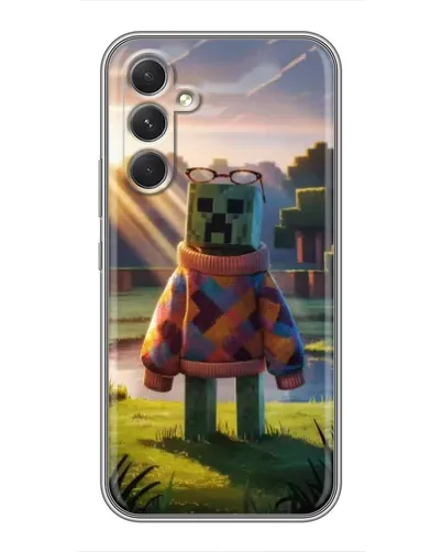Чехол для Realme P4 Lite с картинкой «Крипер в свитере» Чехол для Realme P4 Lite с картинкой «Крипер в свитере»