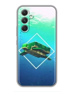 Чехол для Realme P4 Lite с картинкой «Черепаха Minecraft»