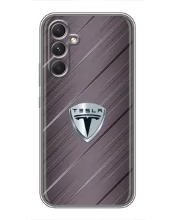 Чохол для Realme P4 Lite з картинкою «Металева текстура Tesla»
