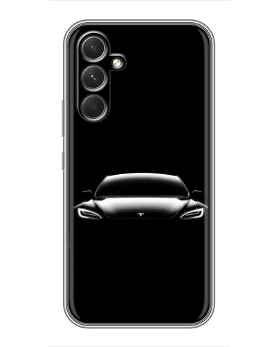 Чохол для Realme P4 Lite з картинкою «Фари Tesla Night»