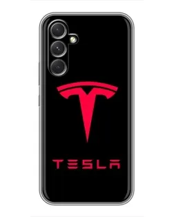 Чохол для Realme P4 Lite з картинкою «Tesla Red Logo»
