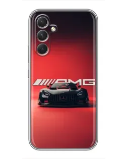 Чехол для Realme P4 Lite с картинкой «Mercedes AMG — красная линия»