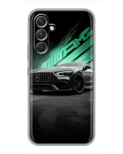 Чехол для Realme P4 Lite с картинкой «Темный Mercedes AMG»