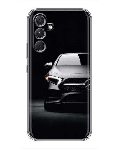 Чехол для Realme P4 Lite с картинкой «Свет фар Mercedes»