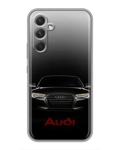 Чехол для Realme P4 Lite с картинкой «Audi — градиентный контур»