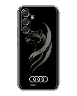Чехол для Realme P4 Lite с картинкой «Графика — пантера и Audi»