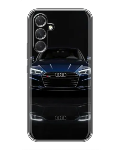 Чехол для Realme P4 Lite с картинкой «Audi — ночное отражение»