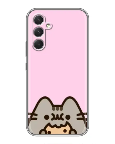 Чехол для Realme P4 Lite с картинкой «Pusheen и печенье» Чехол для Realme P4 Lite с картинкой «Pusheen и печенье»