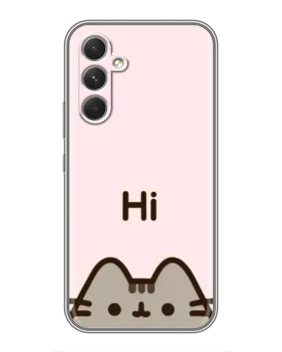 Чехол для Realme P4 Lite с картинкой «Пушин говорит Hi» Чехол для Realme P4 Lite с картинкой «Пушин говорит Hi»