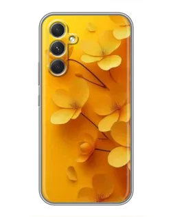 Чехол для Realme P4 Lite с картинкой «Золотые лепестки»