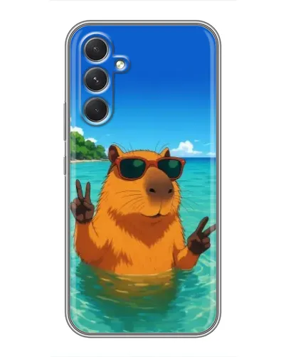 Чехол для Realme P4 Lite с картинкой «Морская капибара»