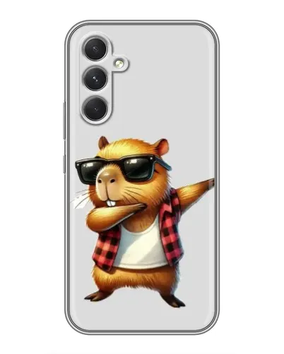 Чехол для Realme P4 Lite с картинкой «Капибара рэпер даб»