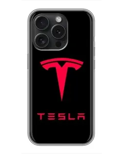 Чехол для Realme P4 Pro с картинкой «Tesla Red Logo»