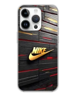 Чехол для Realme P4 с картинкой «Золотой Nike на металле»