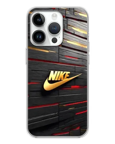 Чехол для Realme P4 с картинкой «Золотой Nike на металле»