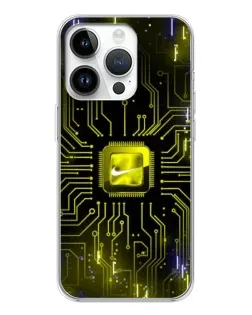 Чехол для Realme P4 с картинкой «Nike — золотая искра»