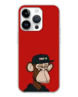 Чехол для Realme P4 с картинкой «Bored Ape — красный фон»