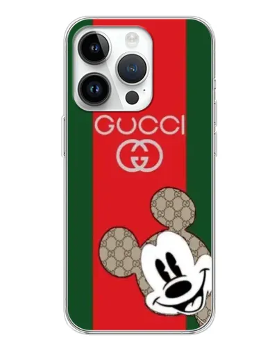 Чехол для Realme P4 с картинкой «Gucci — полосы и Микки»