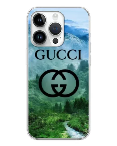 Чехол для Realme P4 с картинкой «Gucci — горный пейзаж»