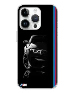 Чохол для Realme P4 з картинкою «Силует BMW в темряві»