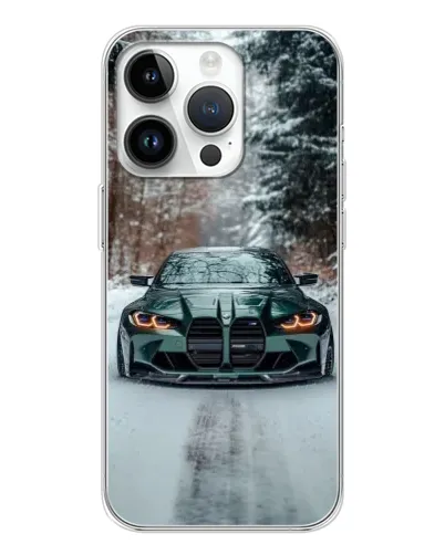Чохол для Realme P4 з картинкою «BMW у зимовому лісі» Чохол для Realme P4 з картинкою «BMW у зимовому лісі»