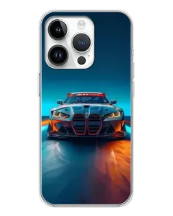 Чохол для Realme P4 з картинкою «BMW — вогні неону»