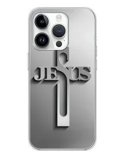 Чохол для Realme P4 з картинкою «Металевий хрест Jesus»