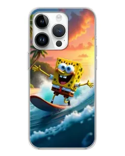 Чохол для Realme P4 з картинкою «Губка Боб серфінгіст»