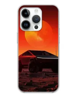 Чехол для Realme P4 с картинкой «Cybertruck на Марсе»