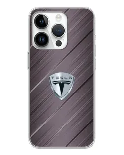 Чехол для Realme P4 с картинкой «Металлическая текстура Tesla»