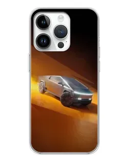 Чехол для Realme P4 с картинкой «Cybertruck в пустыне»