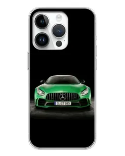 Чохол для Realme P4 з картинкою «Mercedes — неоновий лого»