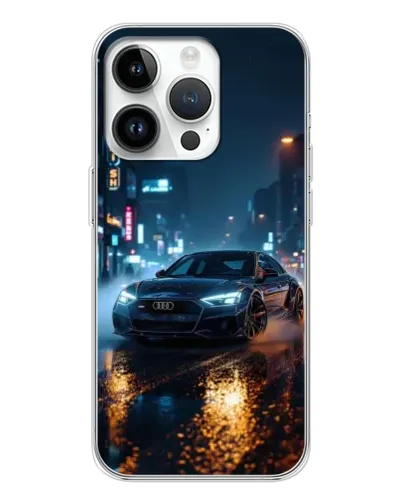 Чохол для Realme P4 з картинкою «Нічне місто та Audi»