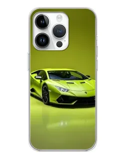Чохол для Realme P4 з картинкою «Салатовий Lamborghini Huracan»