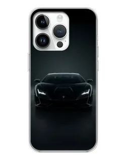 Чохол для Realme P4 з картинкою «Чорний Lamborghini Aventador»