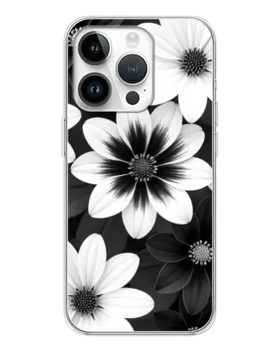 Чохол для Realme P4 з картинкою «Монохромні айстри» Чохол для Realme P4 з картинкою «Монохромні айстри»