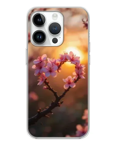 Чохол для Realme P4 з картинкою «Рожевий цвіт сердечко на тлі заходу» Чохол для Realme P4 з картинкою «Рожевий цвіт сердечко на тлі заходу»