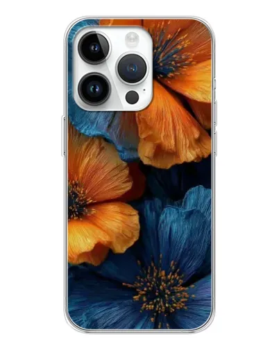Чохол для Realme P4 з картинкою «Яскрава синьо-помаранчева флора» Чохол для Realme P4 з картинкою «Яскрава синьо-помаранчева флора»