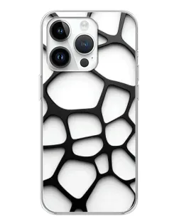 Чохол для Realme P4 з картинкою «Біла об'ємна сітка»