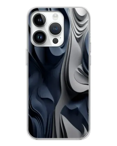 Чехол для Realme P4 с картинкой «Объемные синие складки»